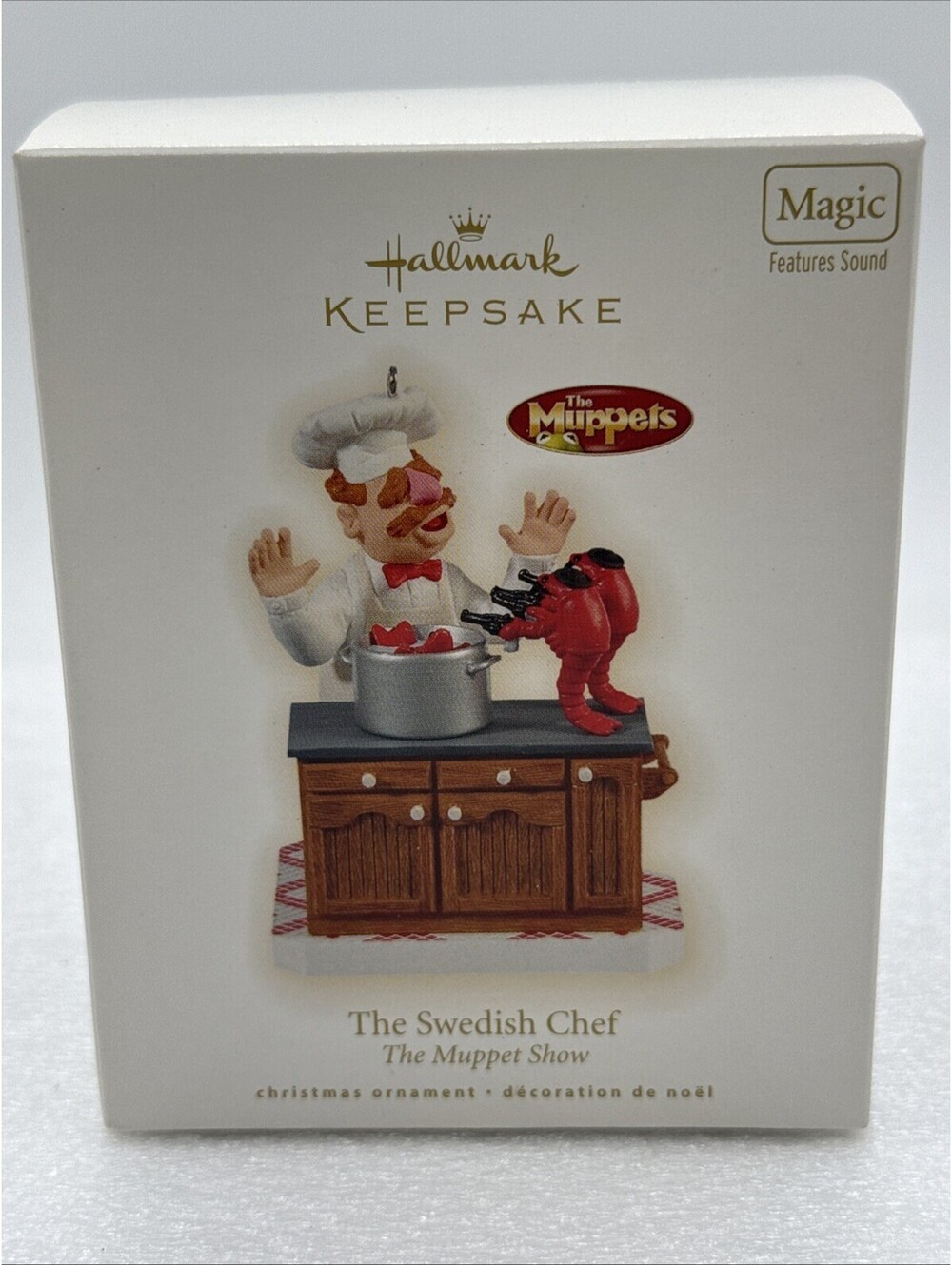 2009 Muppet Show Swedish Chef Hallmark Keepsake Magic Ornament Sound New Tested